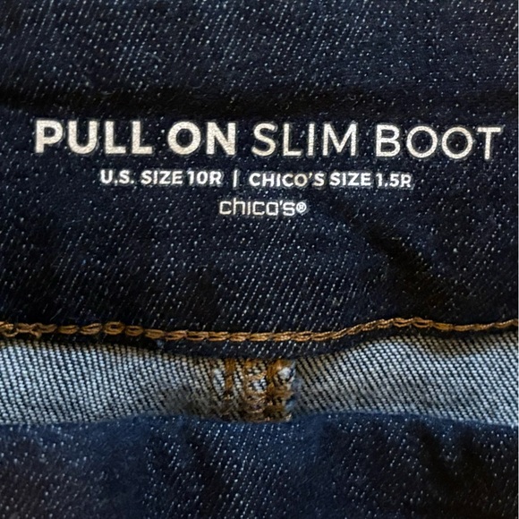 NWOT Chico's Deep Indigo Boot Cut Jeans - Picture 2 of 5